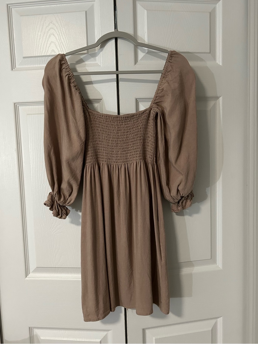 Kourt Portia Puff Sleeve Smocked Dress